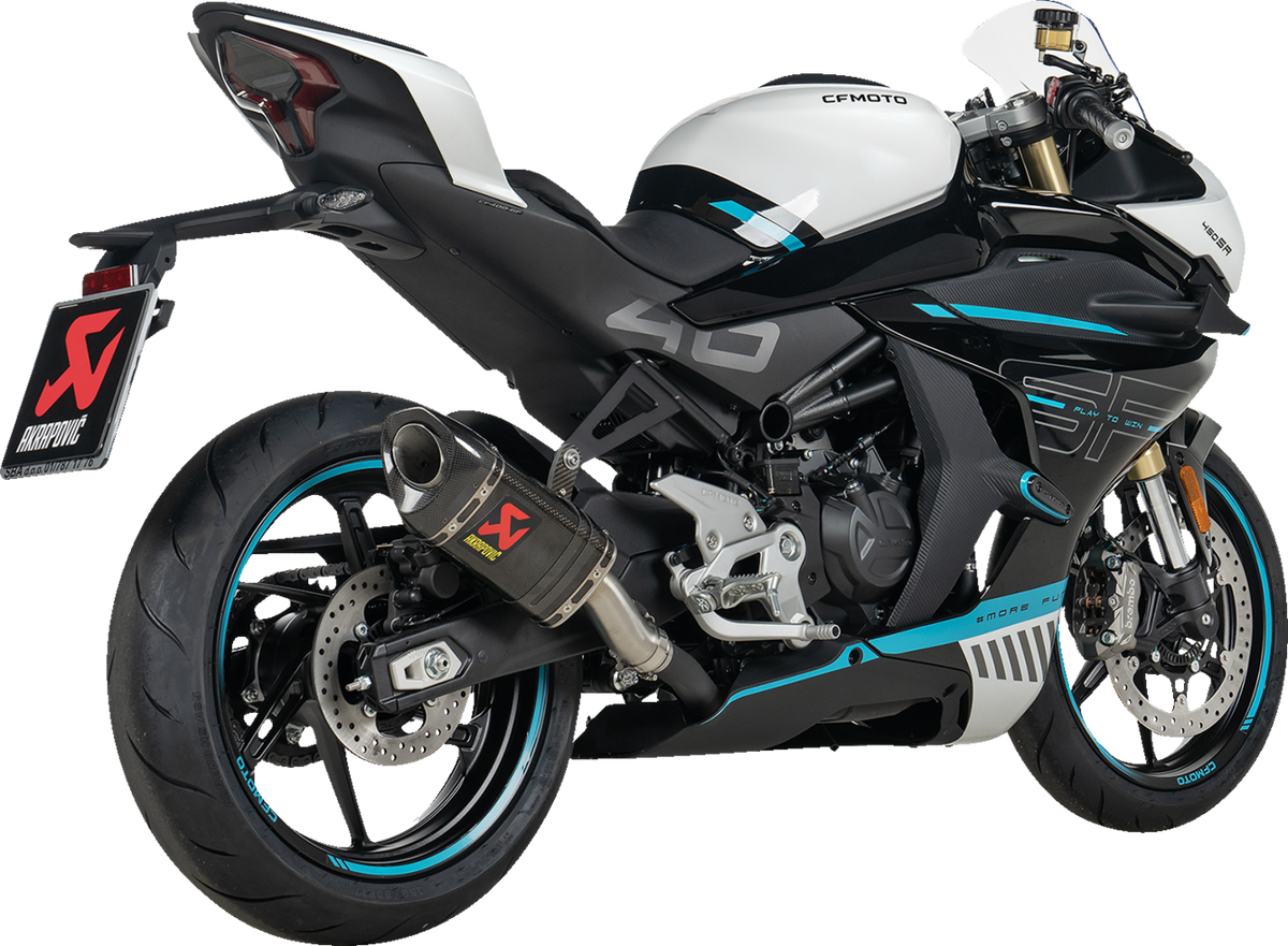 Akrapovic - S-CF4SO1-APC - Slip-On Line Muffler - Carbon Fiber - CFMOTO 450SR/NK