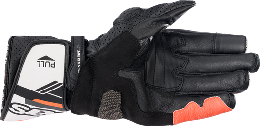 Alpinestars - SP-8 V3 Gloves - Black/White/Fluo Red