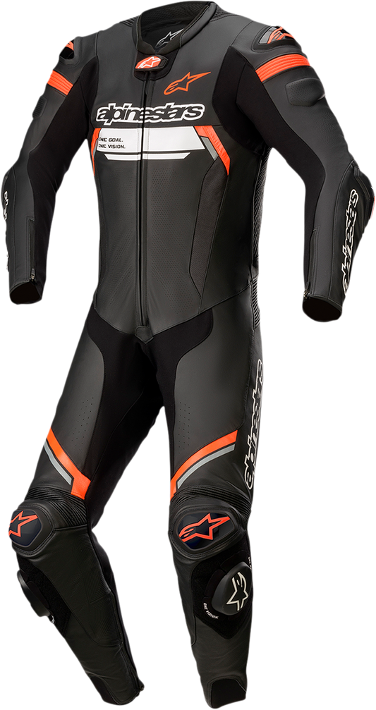 Alpinestars - Missile Ignition v2 1-Piece Leather Suit - Black/Red Fluo