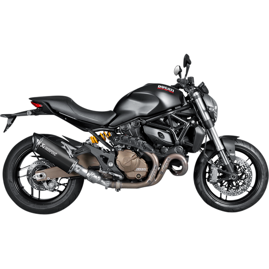 Akrapovic - S-D8SO2-HRBL - Slip-On Line Muffler - Titanium - Black - 821/1200 Monster