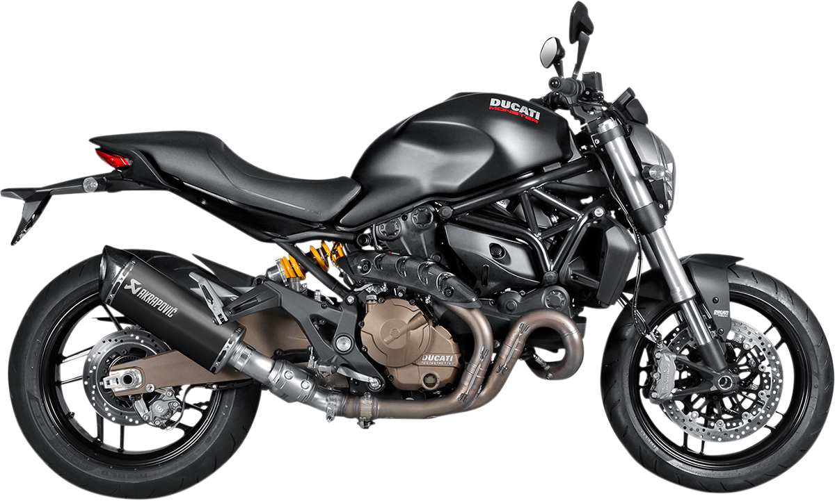 Akrapovic - S-D8SO2-HRBL - Slip-On Line Muffler - Titanium - Black - 821/1200 Monster