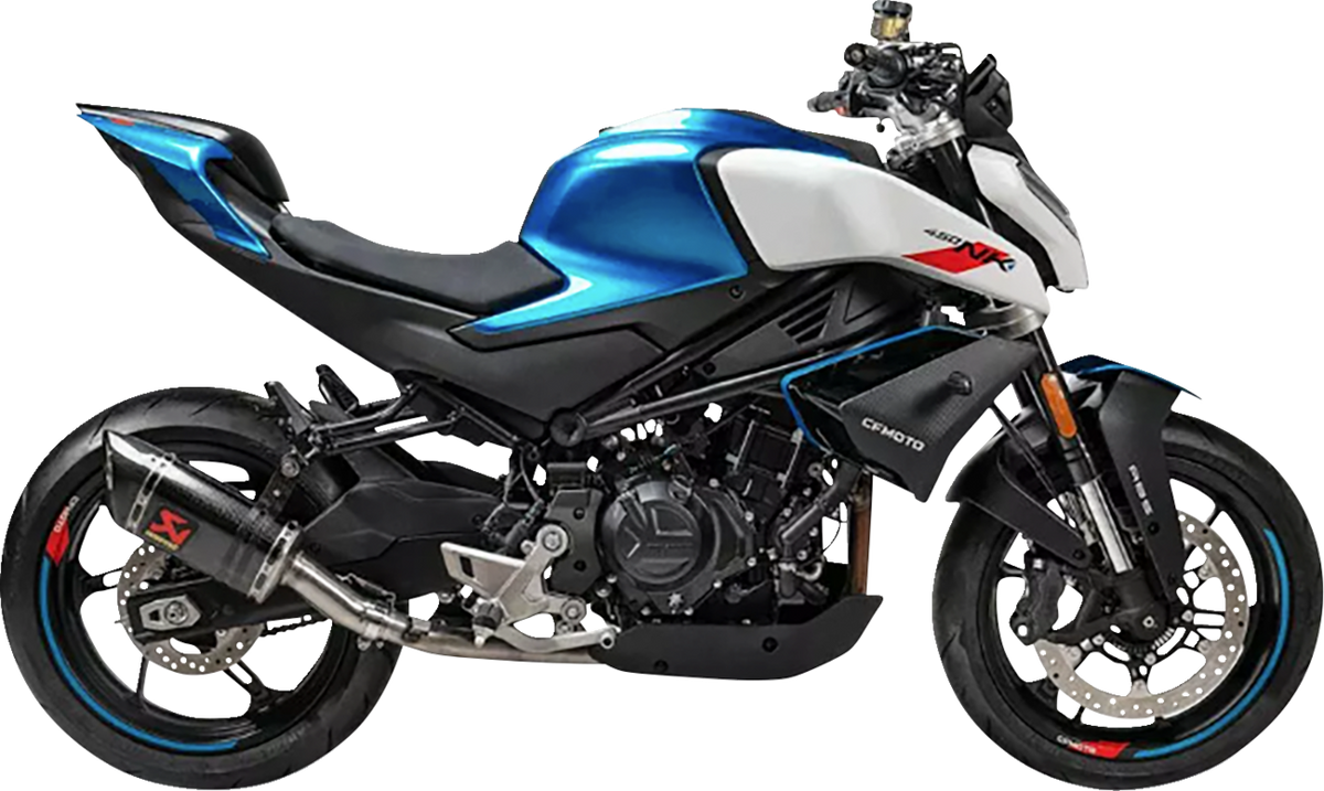 Akrapovic - S-CF4SO1-APC - Slip-On Line Muffler - Carbon Fiber - CFMOTO 450SR/NK