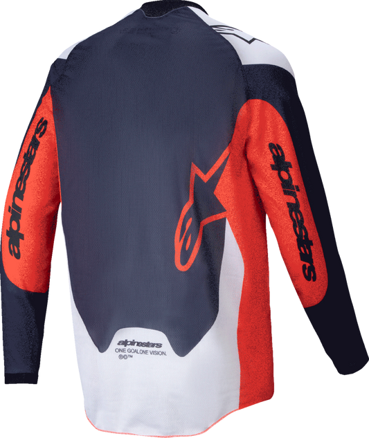 Alpinestars - Pro-Dura Long-Sleeve Jersey - Navy/Hot Orange/White