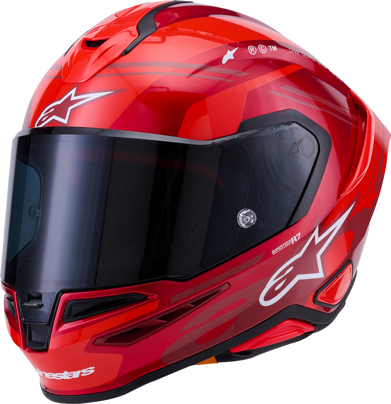 Alpinestars - Supertech R7 Helmet - 22.06 - A-Core - Gloss Red/White