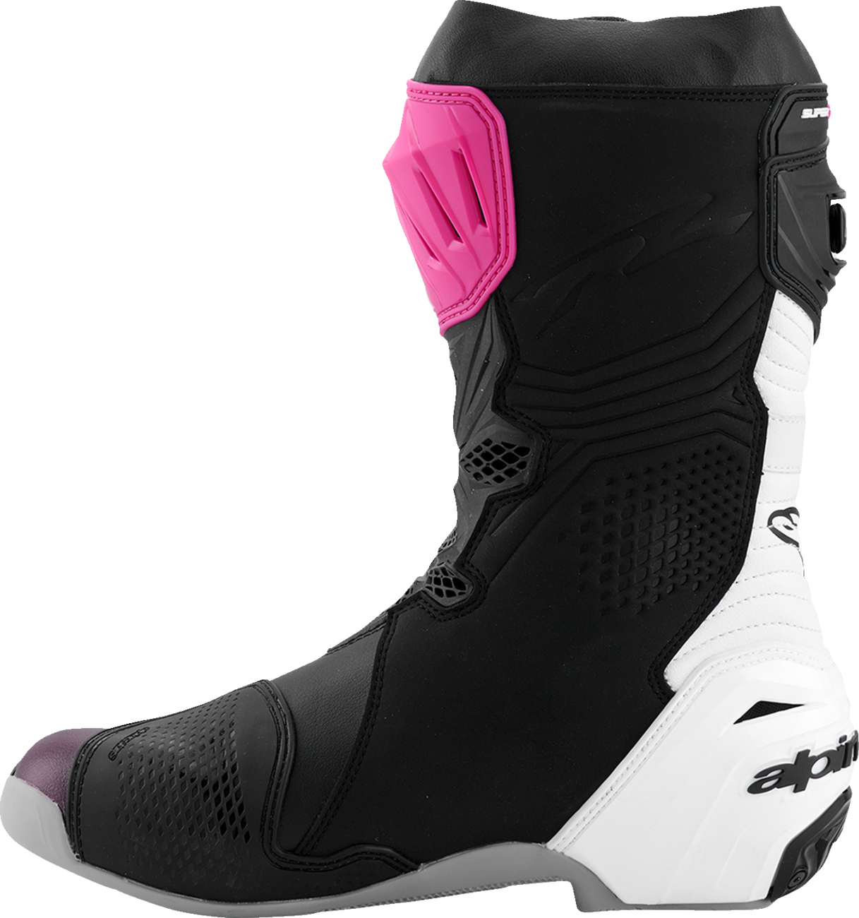 Alpinestars - Supertech R Boots - Black/Magenta/White/Yellow