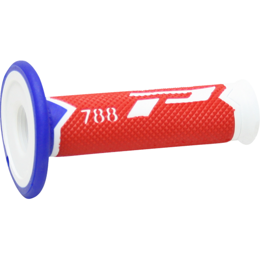Pro Grip - Cross Triple Density 788 Grips - White/Red/Blue