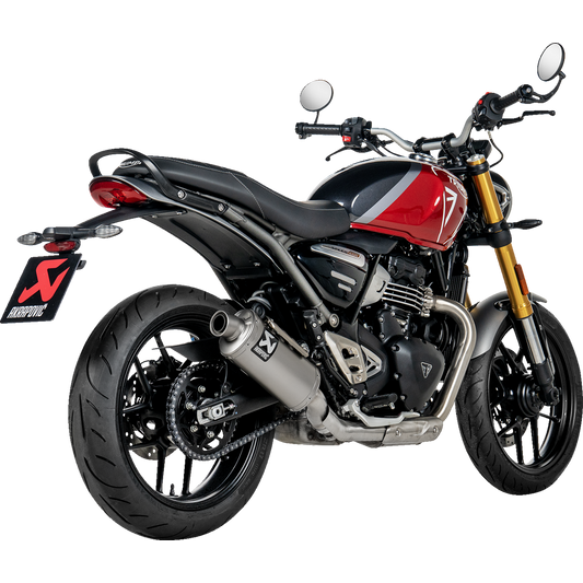 Akrapovic - S-T4SO1-HDT - Slip-On Line Muffler - Titanium - Speed/Scrambler 400