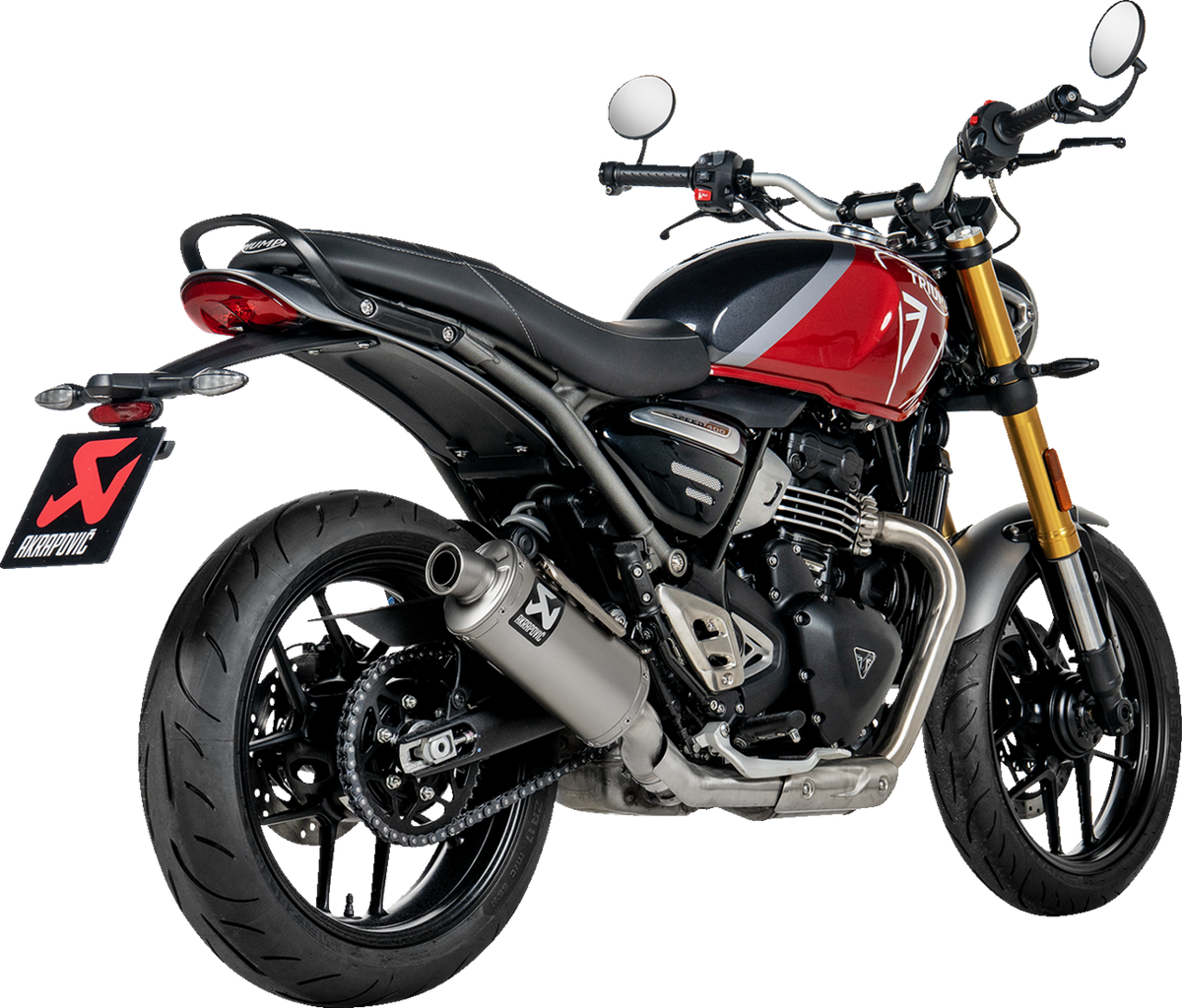 Akrapovic - S-T4SO1-HDT - Slip-On Line Muffler - Titanium - Speed/Scrambler 400