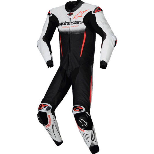 Alpinestars - GP-R7 1-PC Leather Suit - White/Black/Red Fluo