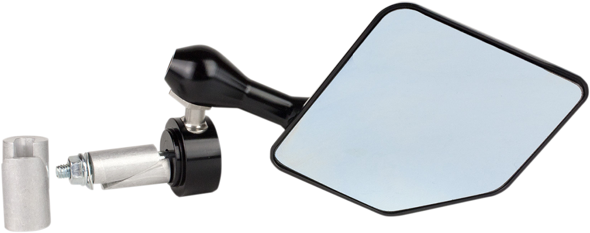 Driven Racing - DHBMR-BK - Mirror - Halo - Side View - Pentagon - Black - Right - Each