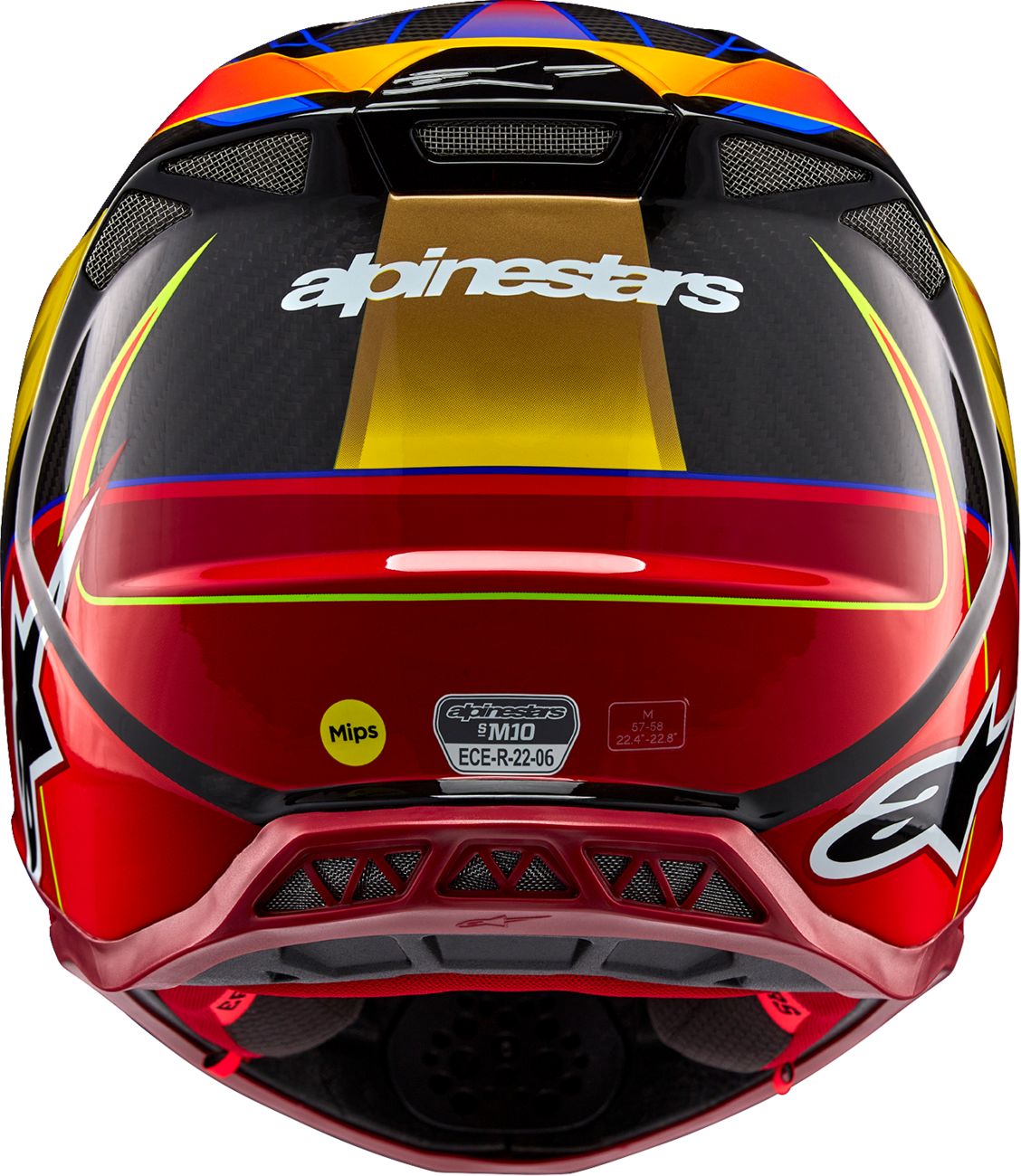 Alpinestars - Supertech M10 Helmet - Era - MIPS® - Gloss Gold/Yellow/Rio Red