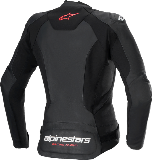 Alpinestars - Stella Faster v3 Leather Jacket - Black/White Fluo/Coral
