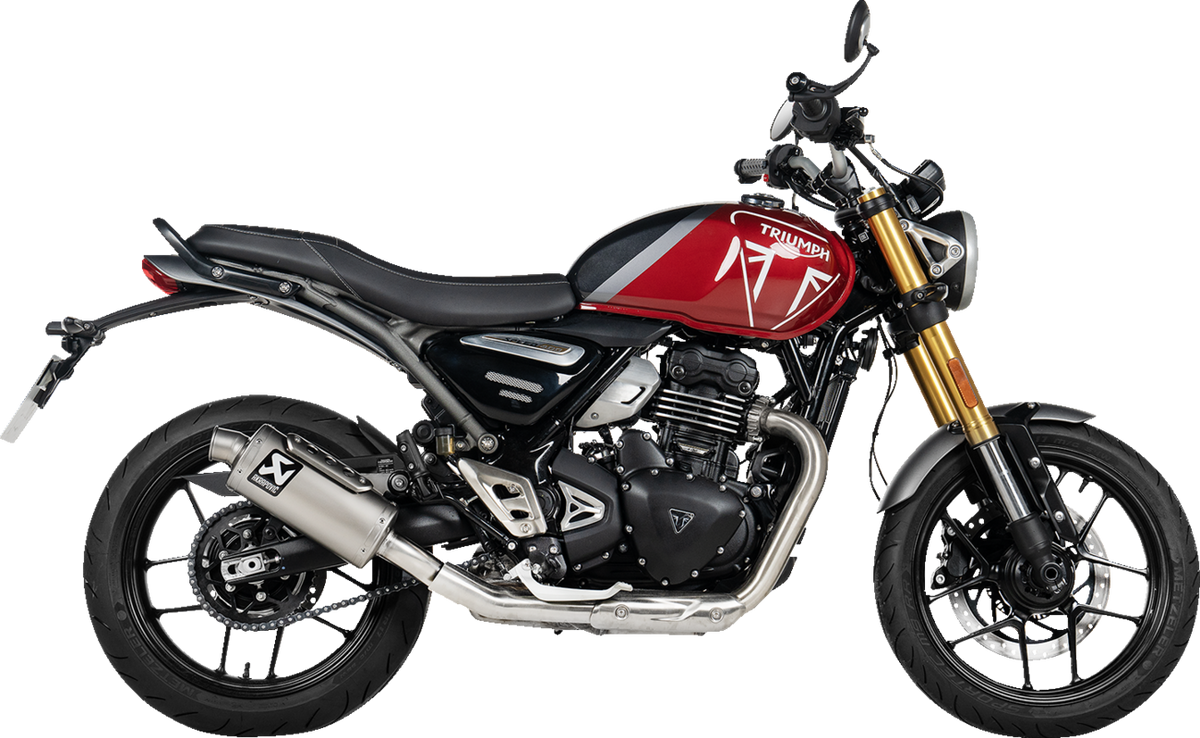 Akrapovic - S-T4SO1-HDT - Slip-On Line Muffler - Titanium - Speed/Scrambler 400