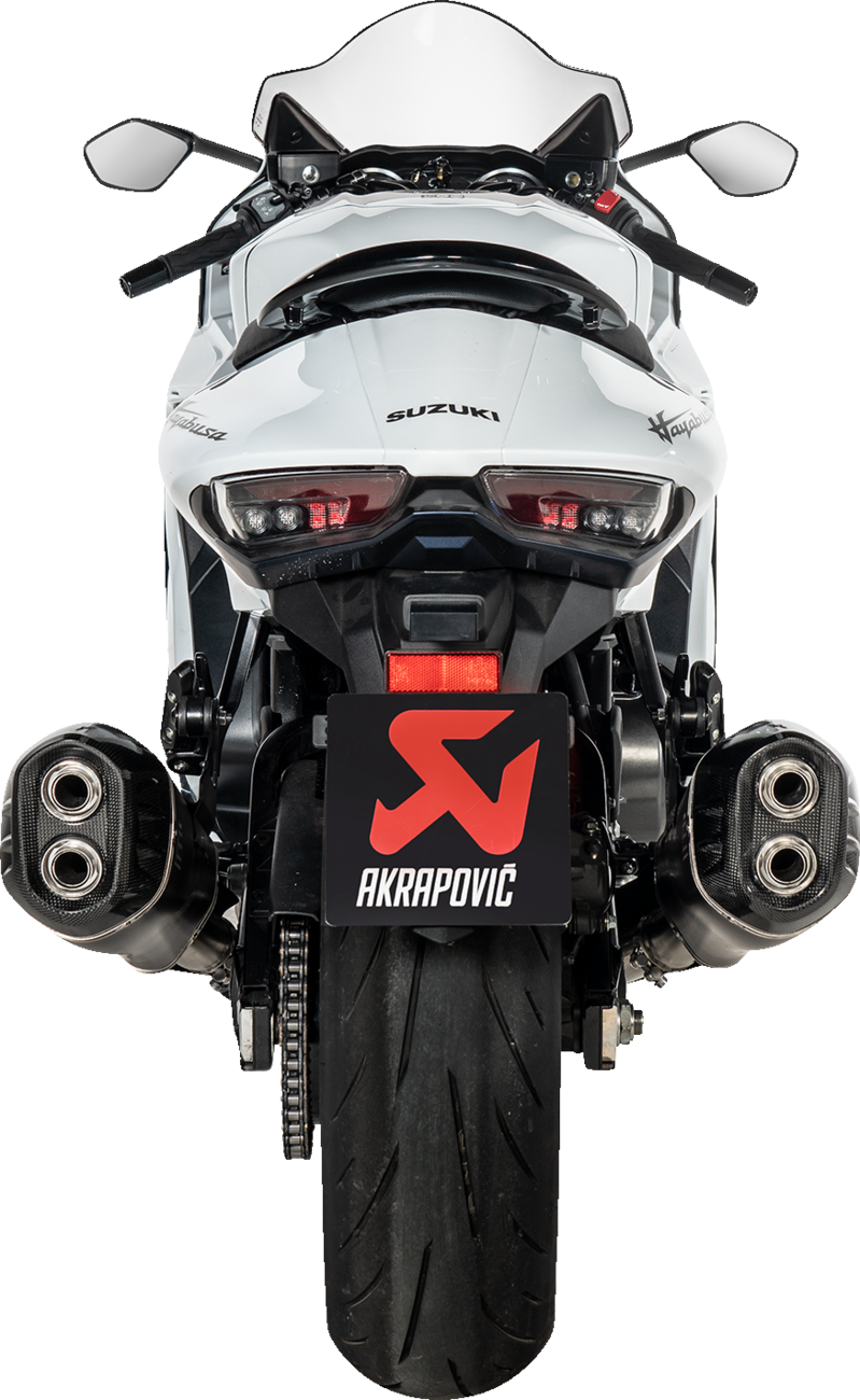 Akrapovic - S-S13SO4-HRAATBL/1 - Slip-On Line Mufflers - Titanium Black - Suzuki GSX-1300R Hayabusa