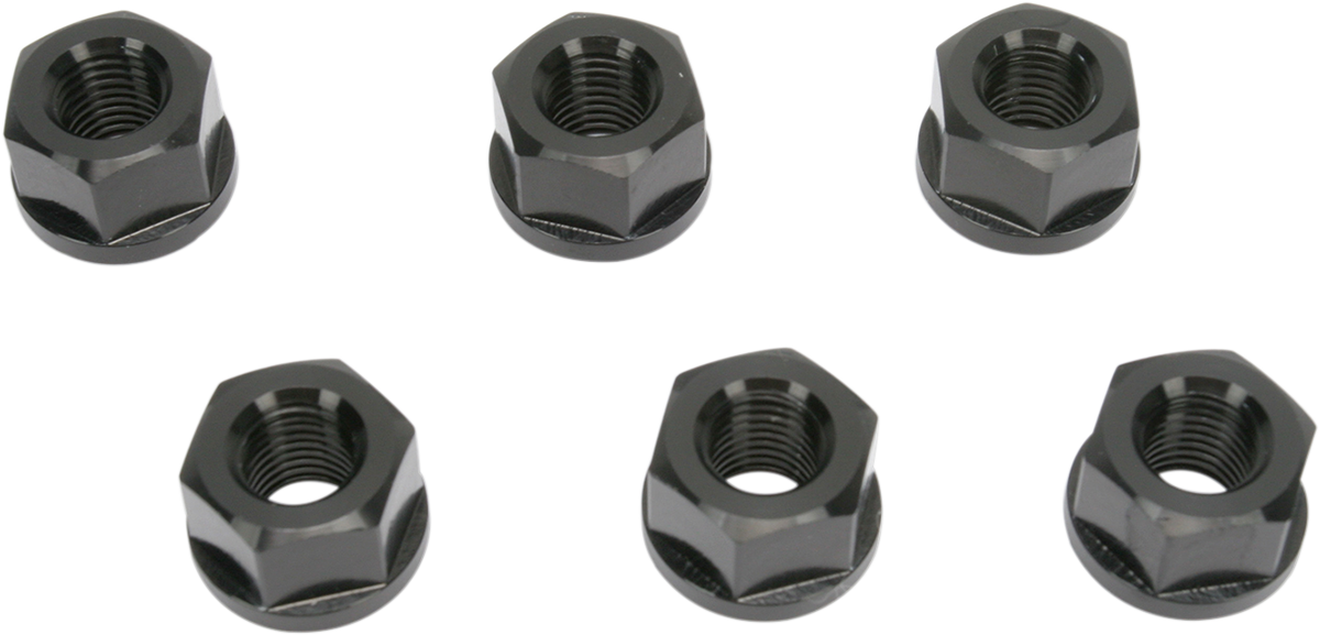 Driven Racing - DSNBK - Sprocket Nuts - Sport Bike - Black - M10 x 1.25