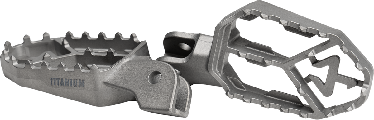 Akrapovic - F-BM13T1 - Adventure Foot Pegs - Titanium - BMW