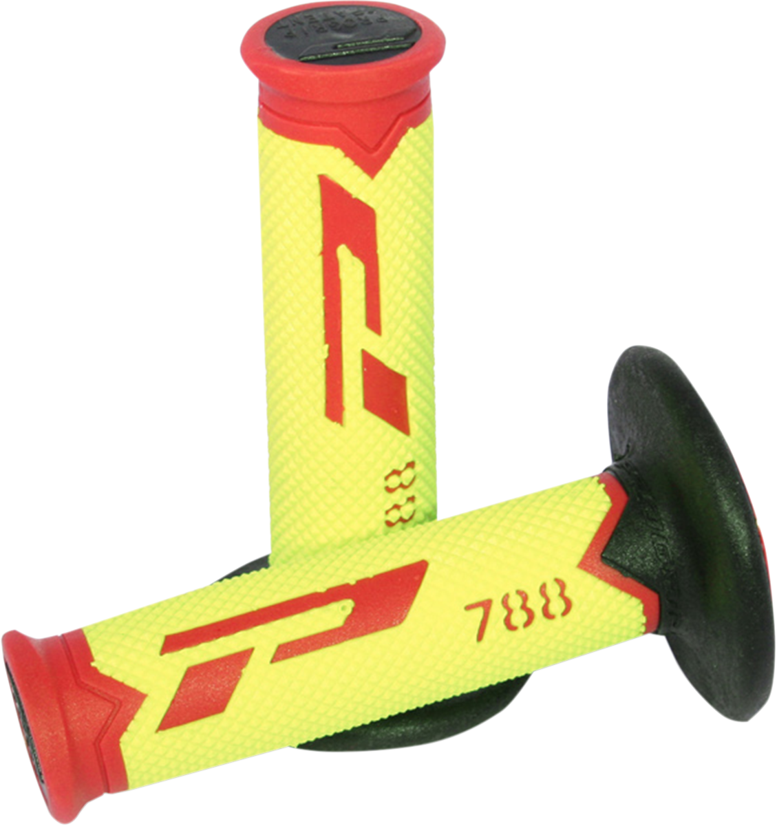 Pro Grip - Cross Triple Density 788 Grips - Red/Yellow/Black