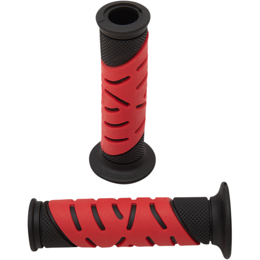 Pro Grip - 719 Dual Density Sportbike Grips - Open Ends - Black/Red