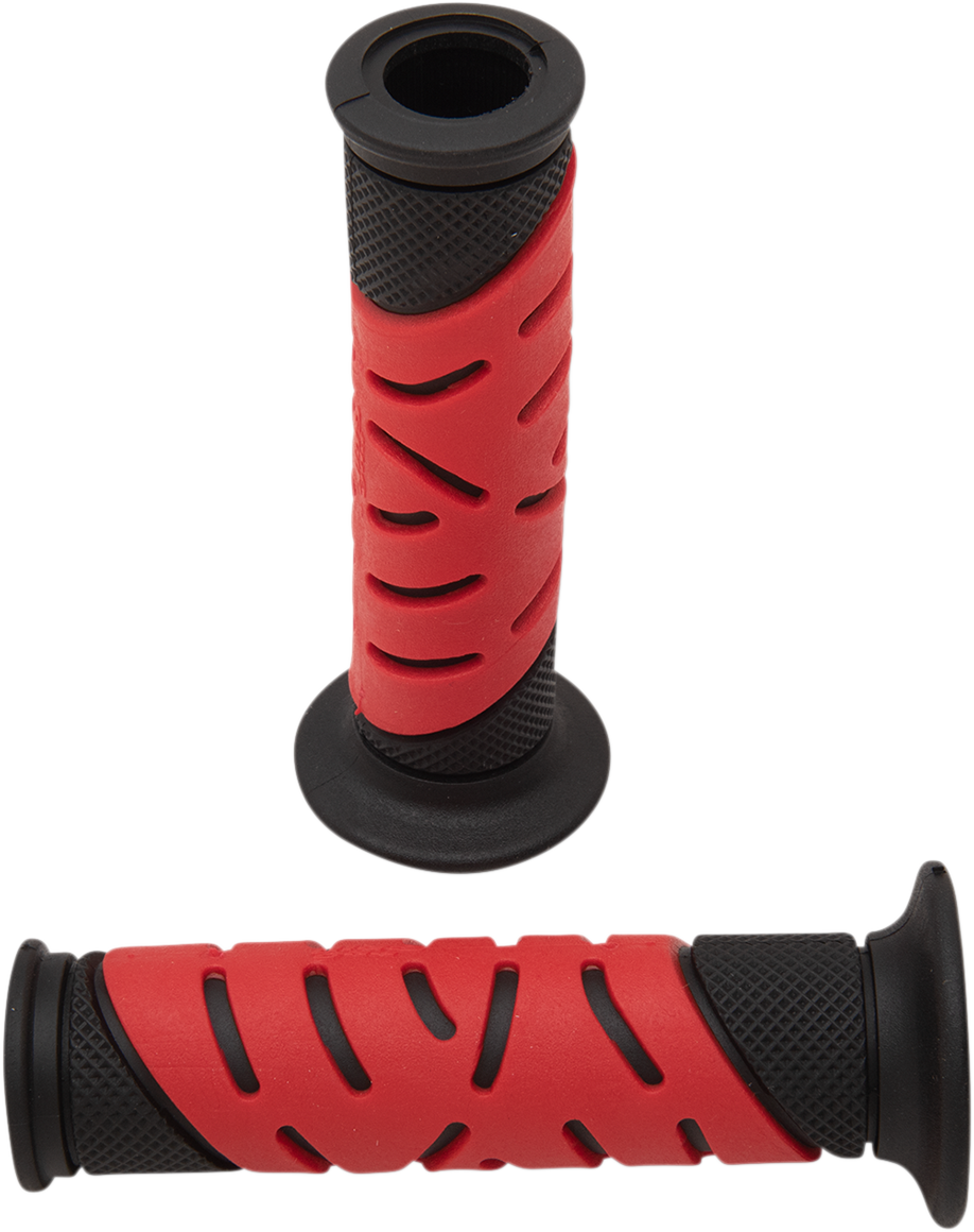 Pro Grip - 719 Dual Density Sportbike Grips - Open Ends - Black/Red