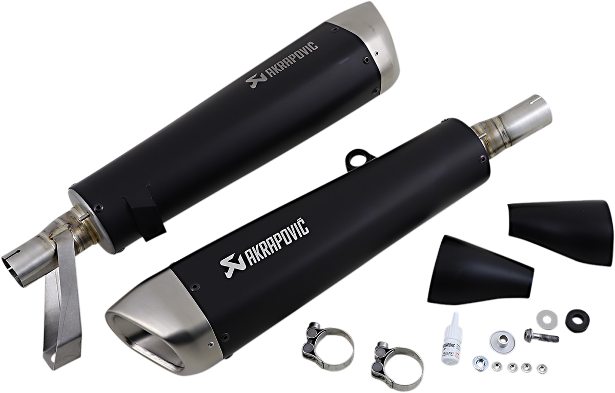 Akrapovic - S-T9SO2-HCQTBL - Street Twin Mufflers - Titanium