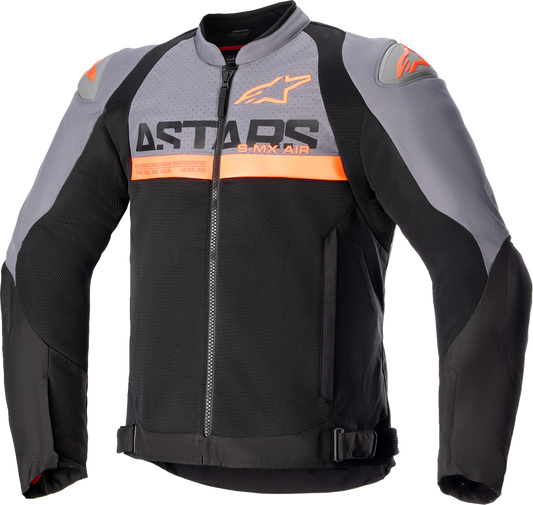 Alpinestars - SMX Air Jacket - Dark Gray/Black/Orange Fluo