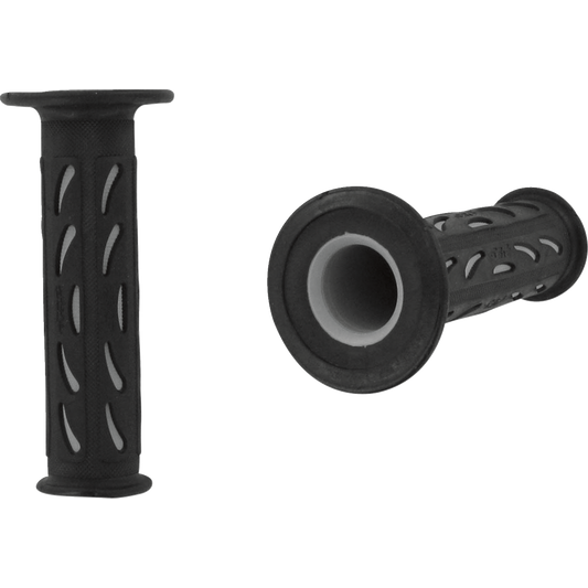 Pro Grip - 724 Dual Density Sportbike Grips - Open Ends - Black/Gray