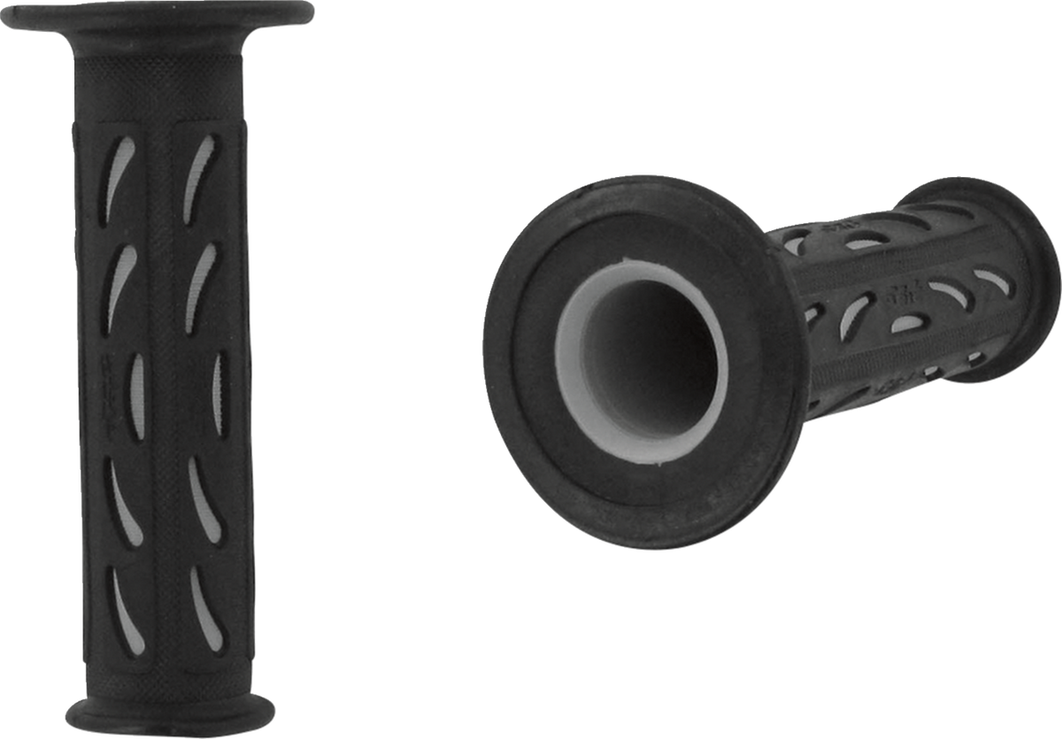 Pro Grip - 724 Dual Density Sportbike Grips - Open Ends - Black/Gray