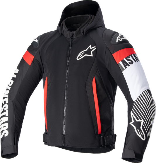 Alpinestars - Zaca Air Jacket - Black/White/Red Fluo