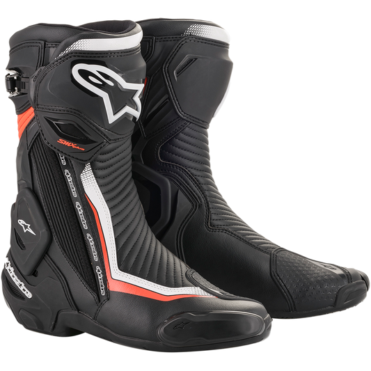 Alpinestars - SMX Plus Boots - Black/White/Red Fluorescent