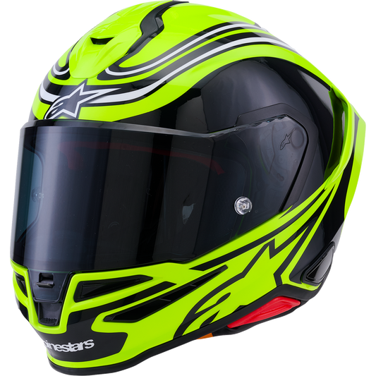 Alpinestars - Supertech R7 Helmet - Zeal - 22.06 - Gloss Yellow Fluo/Black/White