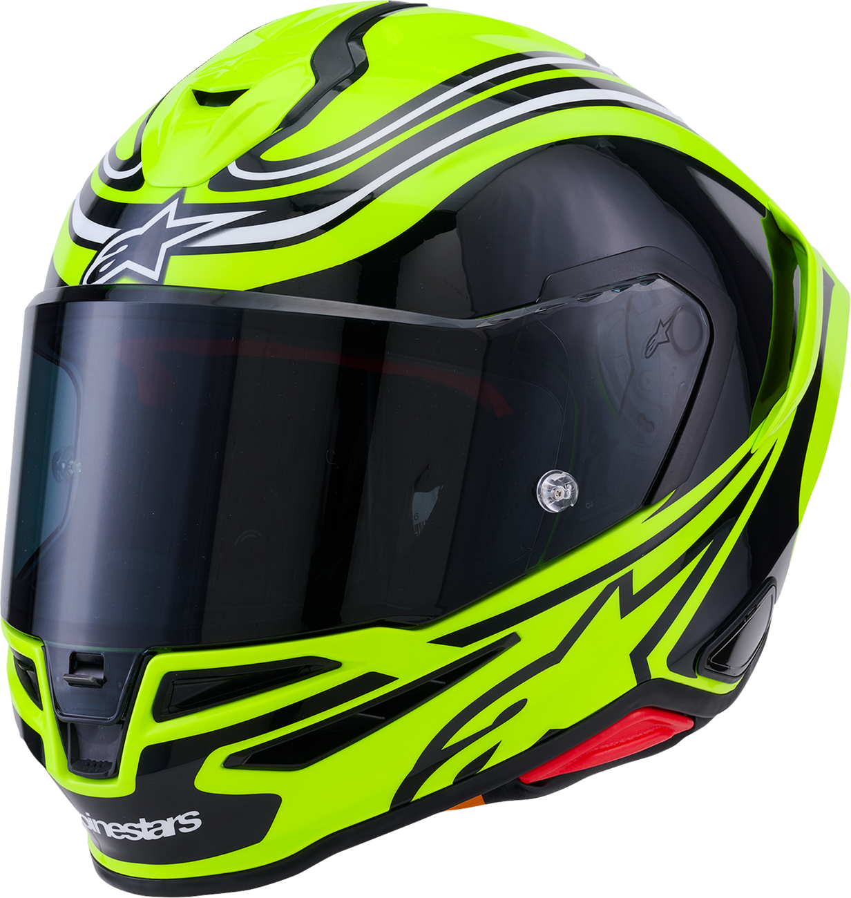 Alpinestars - Supertech R7 Helmet - Zeal - 22.06 - Gloss Yellow Fluo/Black/White