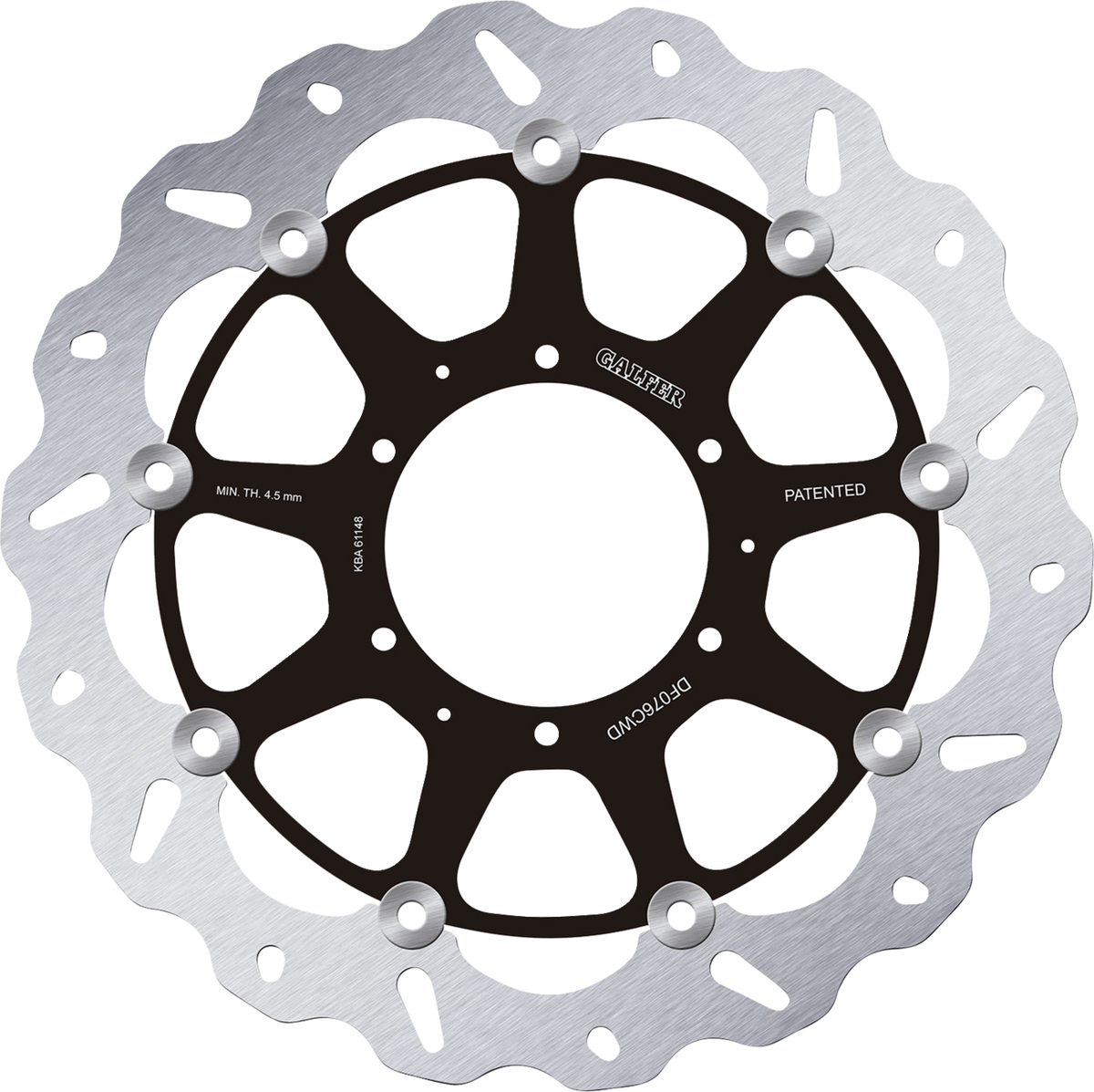 Galfer - DF076CWD - DISC W FLOATING COMPLETE RIGHT (C. ALU.) 320X5M