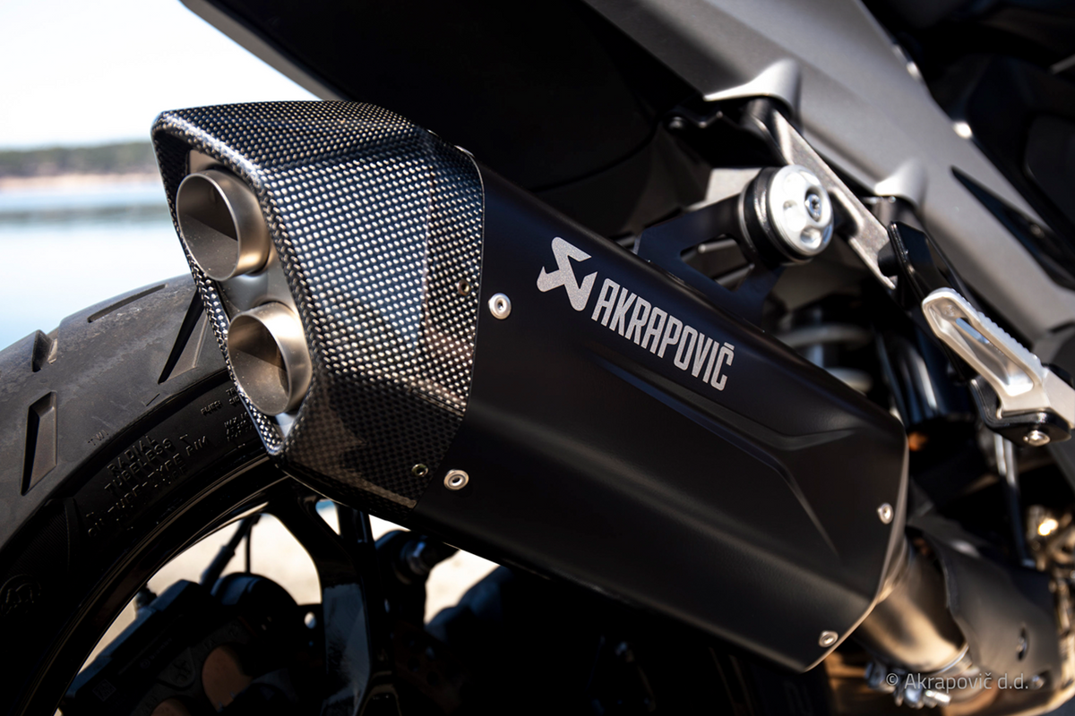 Akrapovic - S-B13SO4-HJGTBL - Slip-On Line Muffler - Titanium - Black - BMW R 1300 GS