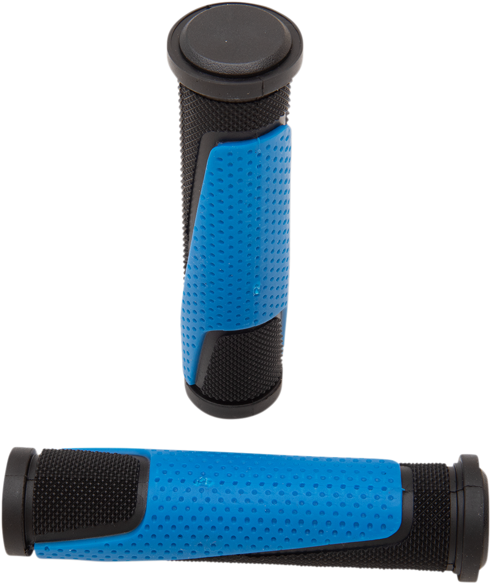 Pro Grip - 807 Double Density Open End Grips - Light Blue/Black