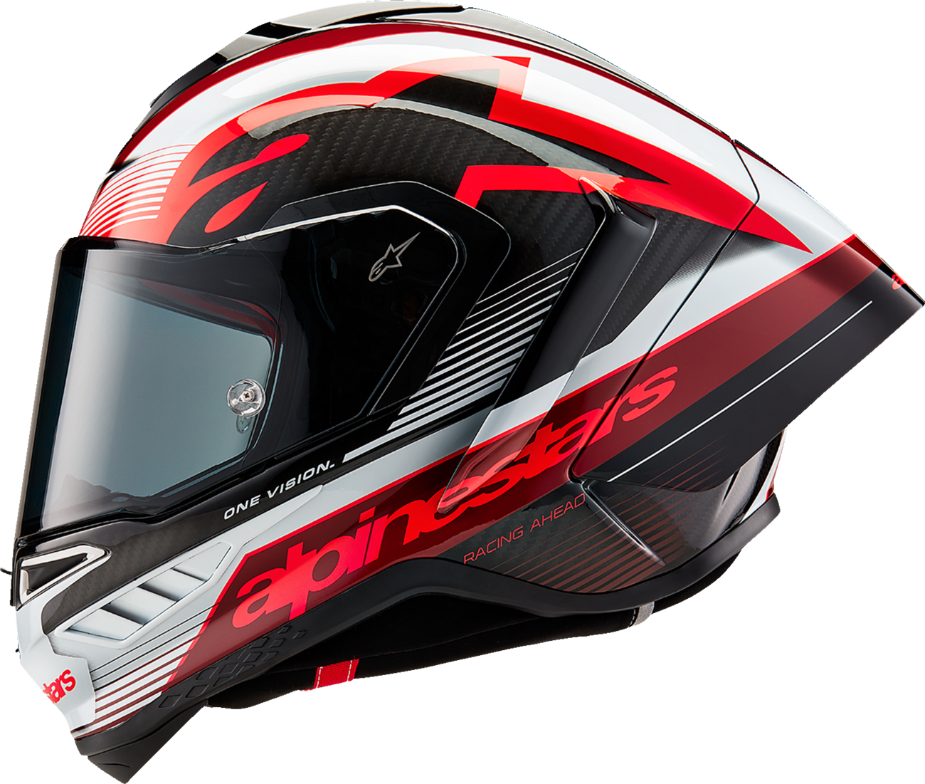 Alpinestars - Supertech R10 Helmet - Team - Black/Carbon Red/Gloss White