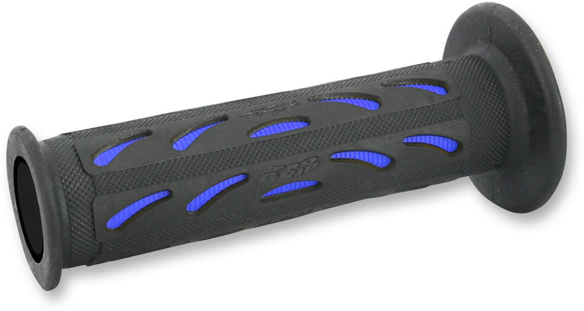 Pro Grip - 724 Dual Density Sportbike Grips - Open Ends - Black/Blue