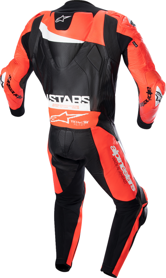 Alpinestars - GP Plus v4 Leather Suit - Black/Red Fluo/White