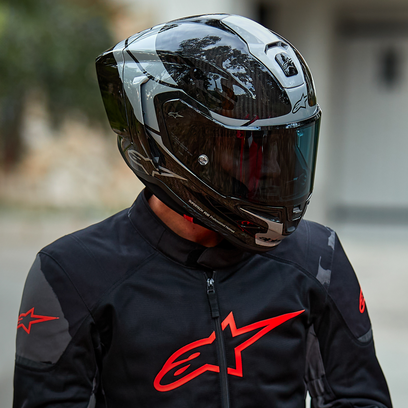 Alpinestars - Supertech R10 Helmet - Element - Carbon/Silver/Black