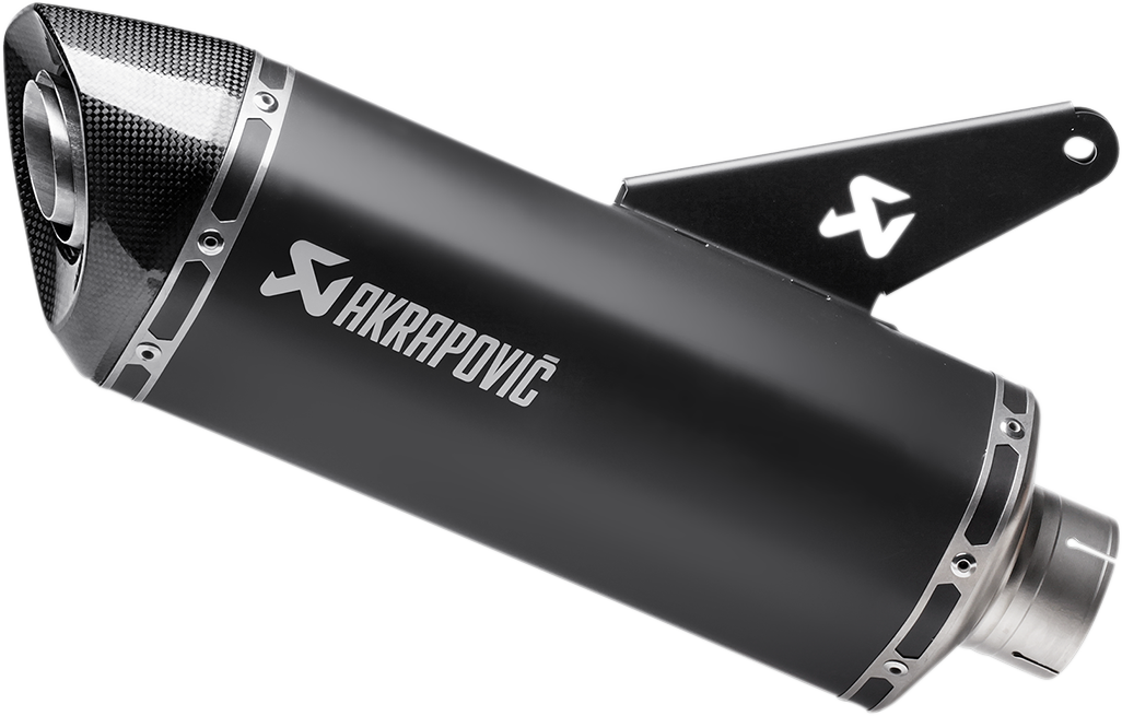 Akrapovic - S-D8SO2-HRBL - Slip-On Line Muffler - Titanium - Black - 821/1200 Monster