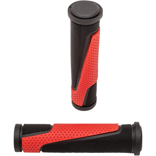 Pro Grip - 807 Double Density Open End Grips - Red/Black