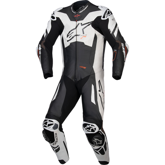 Alpinestars - GP Plus v4 Sprint 1-Piece Leather Suit - Black/Red Fluo/White