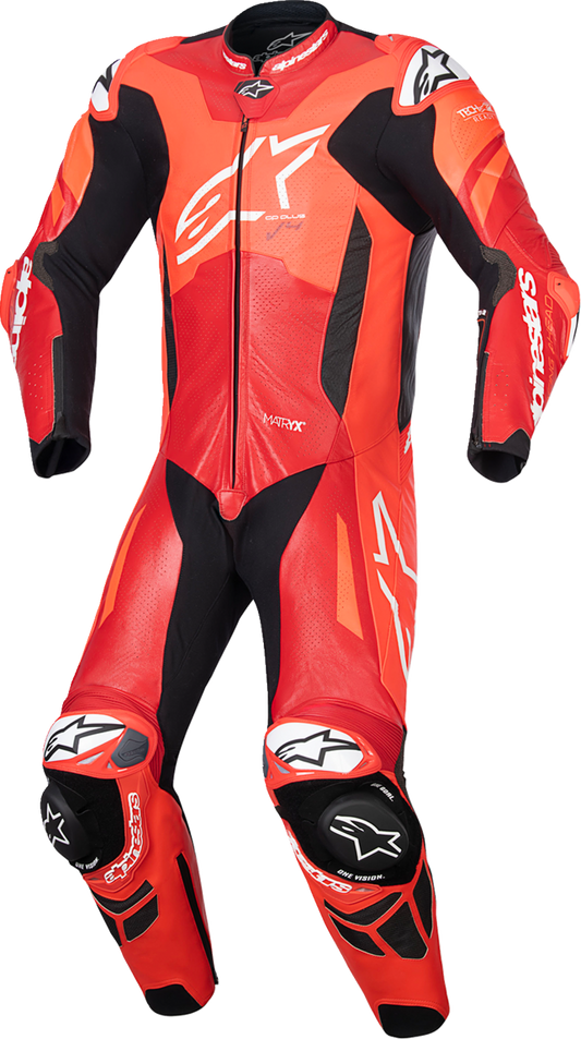Alpinestars - GP Plus v4 Sprint 1-Piece Leather Suit - Red Fluo/Mid Red/White