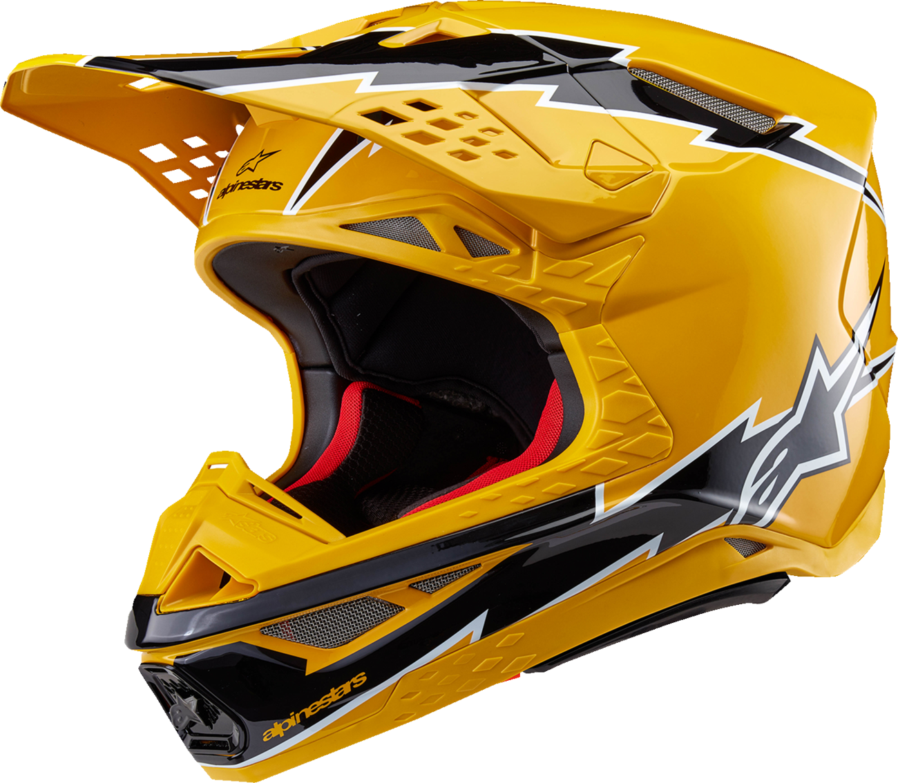 Alpinestars - Supertech M10 Helmet - Ampress - MIPS® - Gloss Black/Yellow
