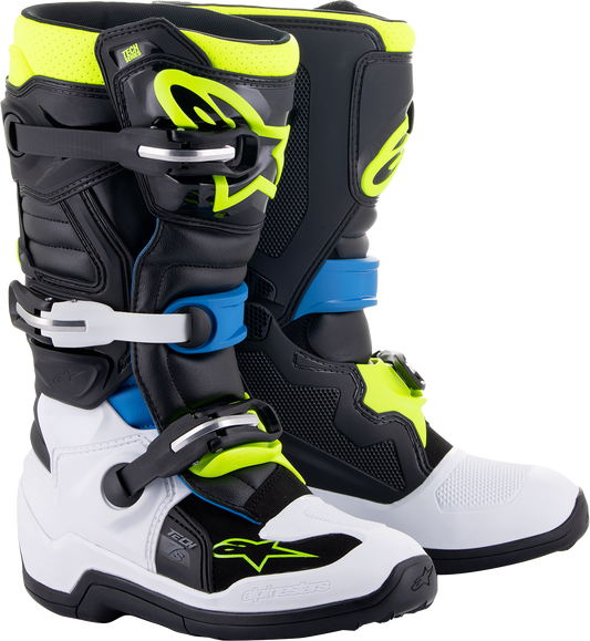Alpinestars - Youth Tech 7S Boots - Black/Blue/Yellow