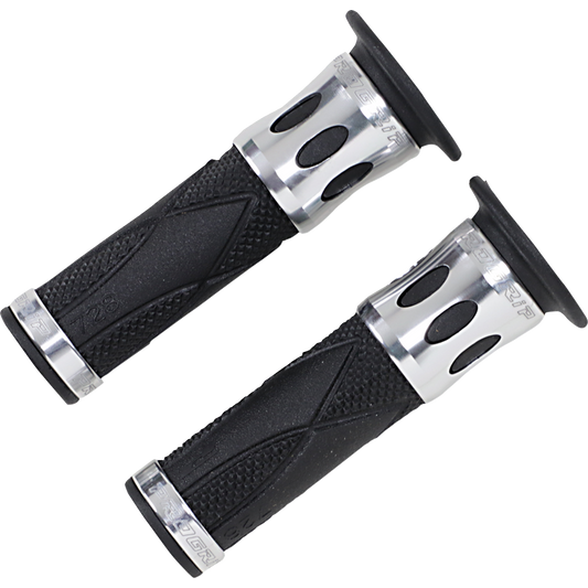 Pro Grip - 728 Superbike Grips - Open Ends - Silver