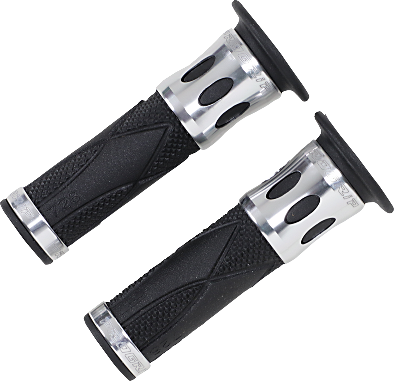 Pro Grip - 728 Superbike Grips - Open Ends - Silver