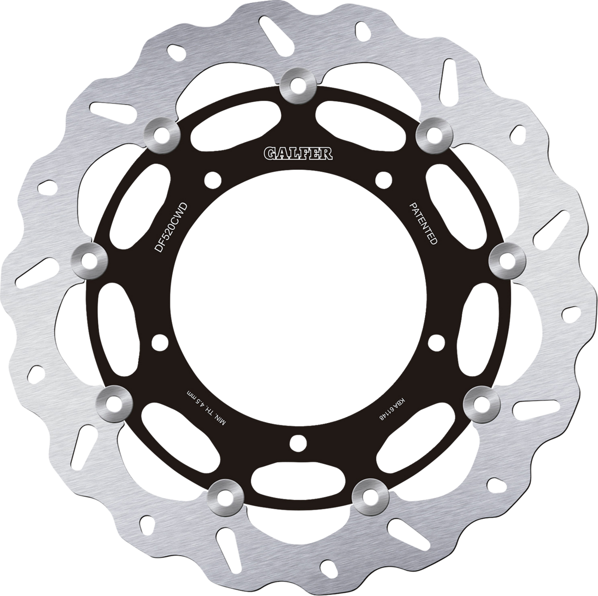 Galfer - DF520CWD - DISC W FLOATING COMPLETE RIGHT (C. ALU.) 310X5M