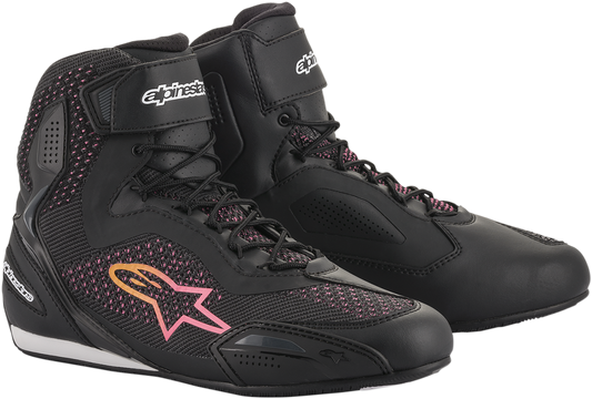 Alpinestars - Stella Faster-3 Rideknit Shoes - Black/Yellow/Pink