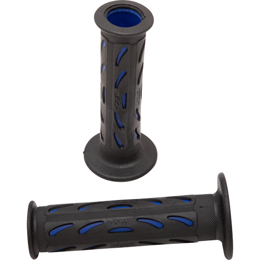 Pro Grip - 724 Dual Density Sportbike Grips - Open Ends - Black/Blue
