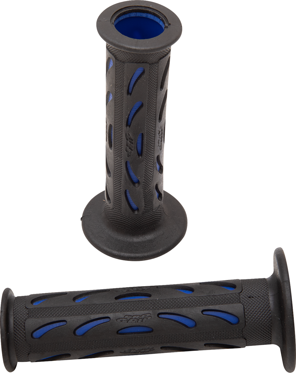Pro Grip - 724 Dual Density Sportbike Grips - Open Ends - Black/Blue